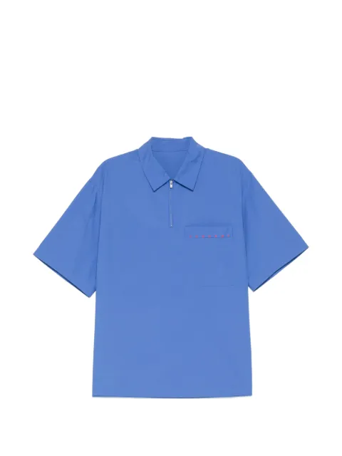 CROQUIS embroidered-logo camp-collar polo shirt