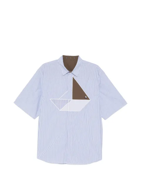 CROQUIS sailboat-appliqué shirt