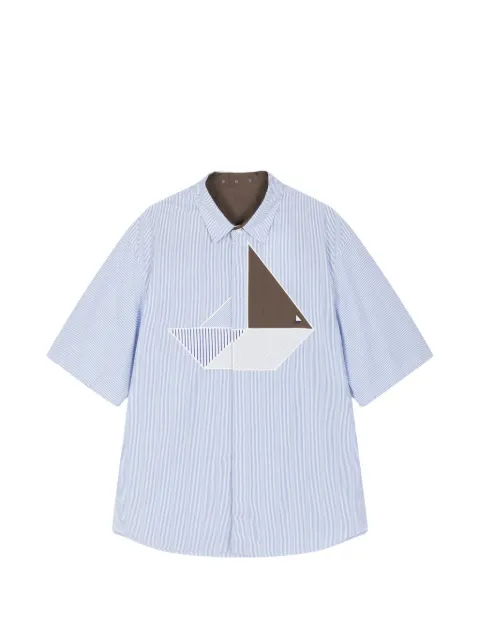 CROQUIS sailboat-appliqué shirt