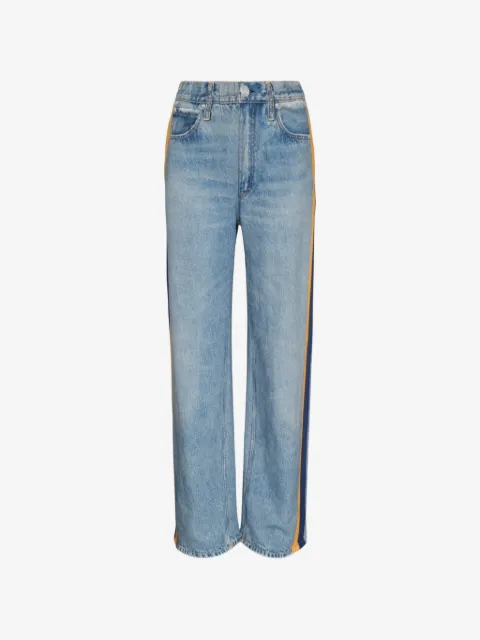 rag & bone rb Miramar denim-print track pants