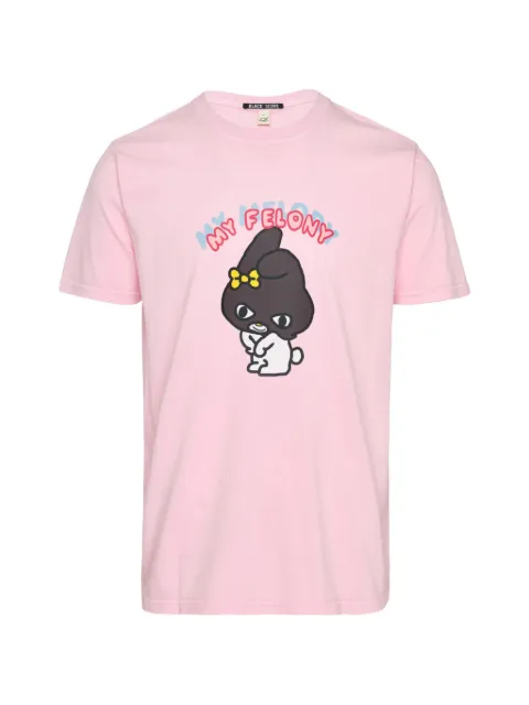 Black Score graphic-print T-shirt