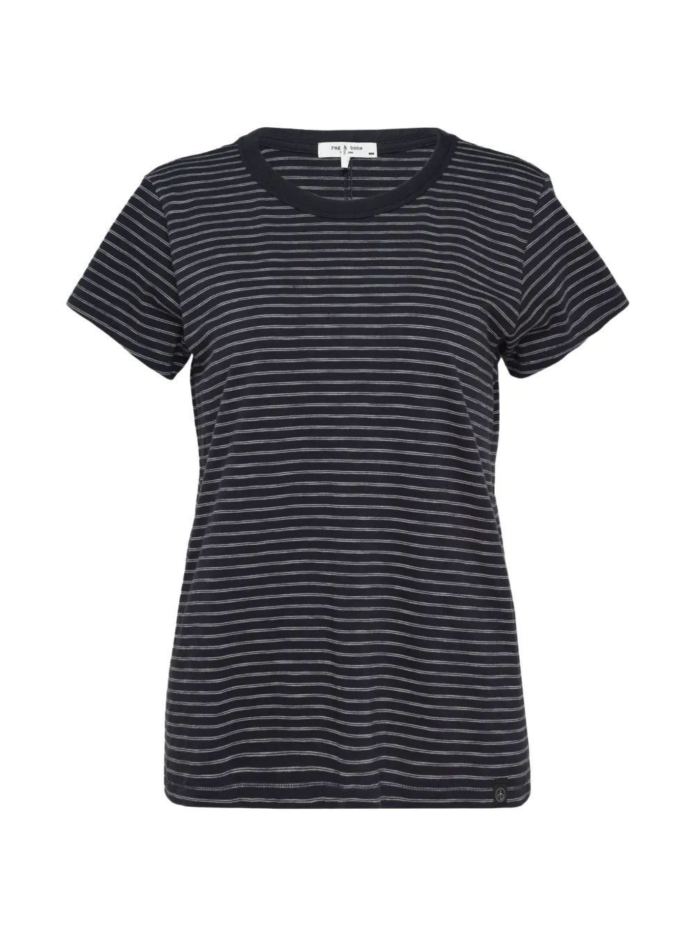 rag & bone Slub striped T-shirt - Nero
