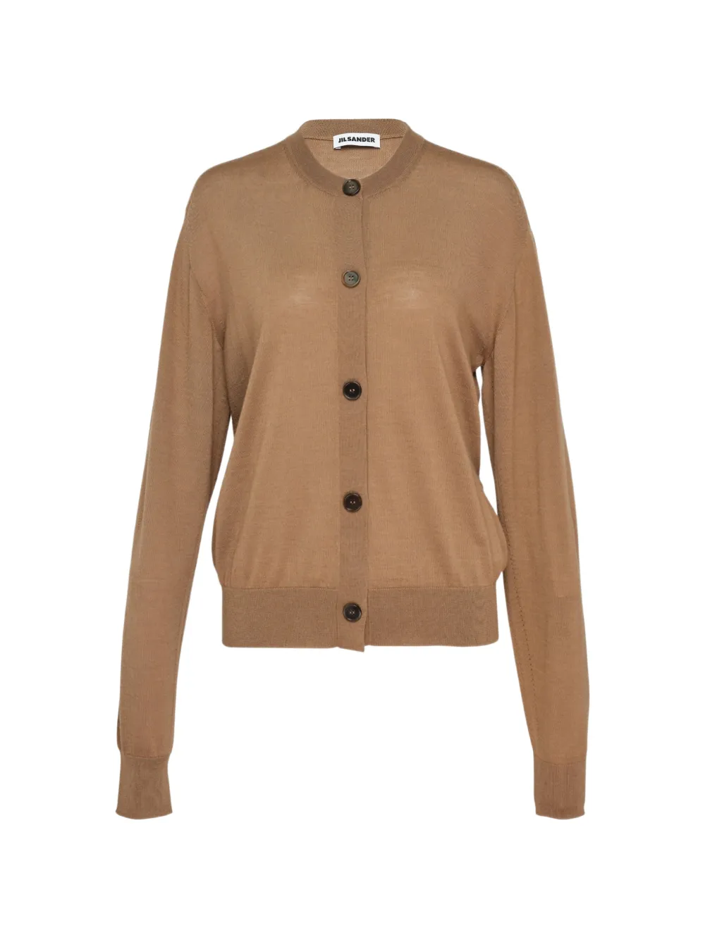 Jil Sander long-sleeve cardigan - Marrone