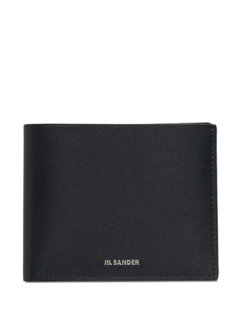 Jil Sander cartera plegable de piel de becerro suave