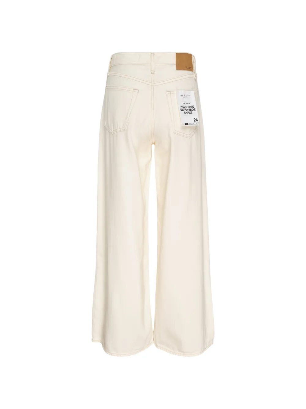 rag & bone Jeans met wijde pijpen Beige
