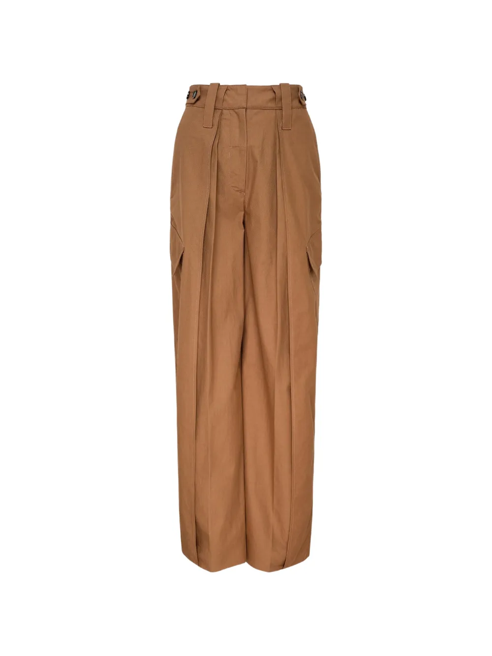 Stella McCartney layered cargo pants - Marrone