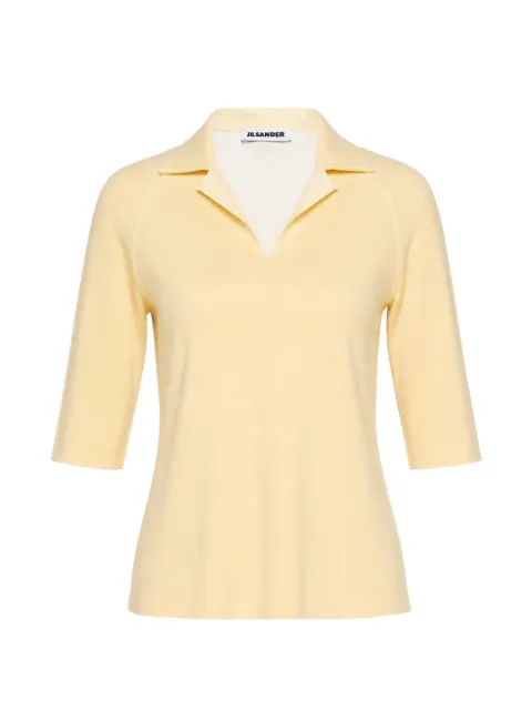 Jil Sander polo de manga raglán