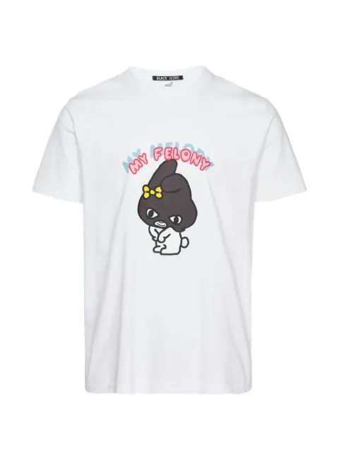 Black Score graphic-print T-shirt