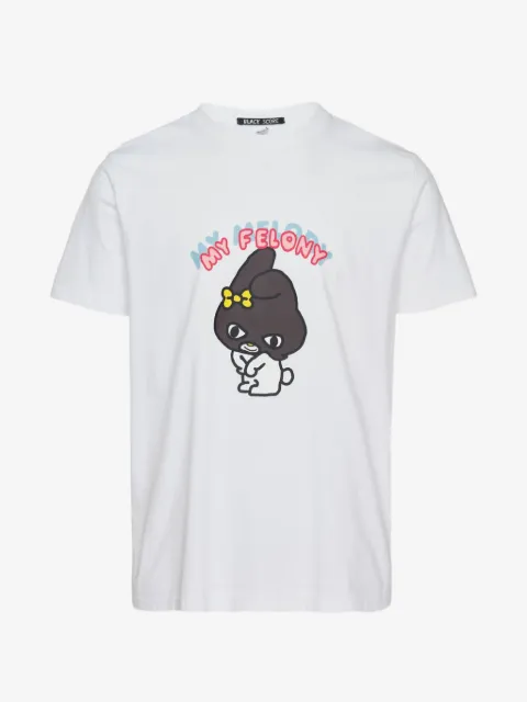 Black Score graphic-print T-shirt