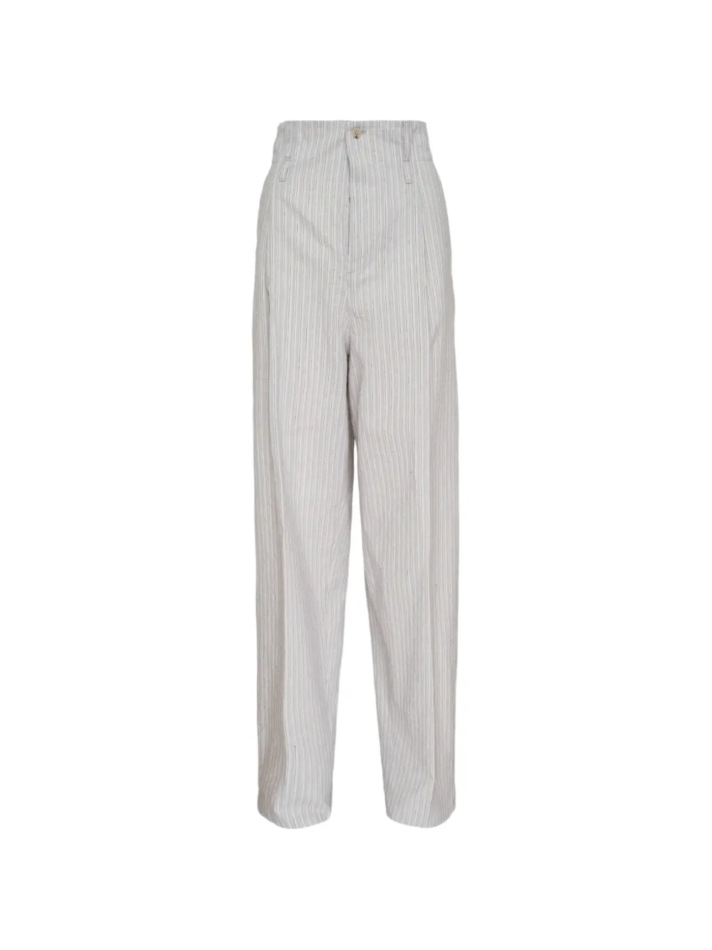 N°21 Striped Wide-leg Trousers In Neutrals