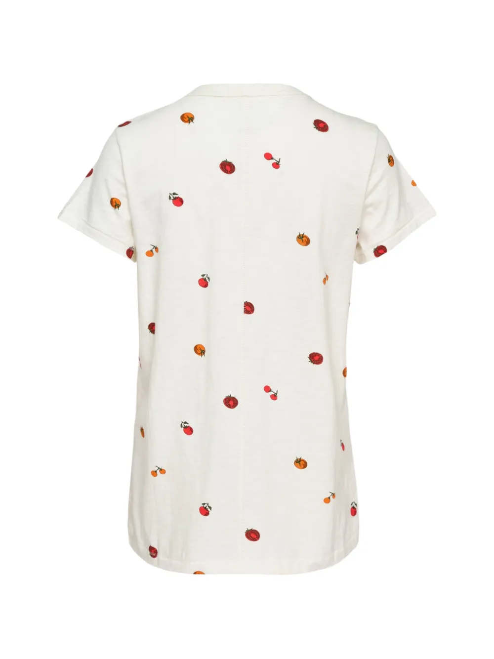 rag & bone T-shirt met tomatenprint Beige