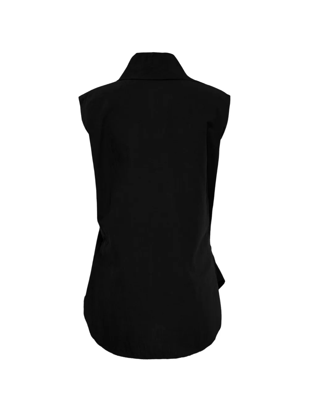 Y's Mouwloze blouse met geknoopt detail Zwart