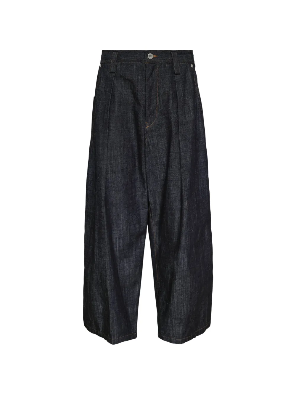 Y's pleated patch-pocket jeans - Blu