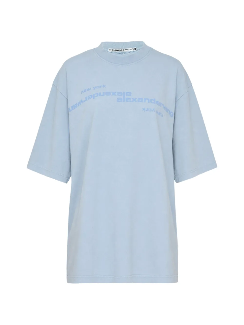 Alexander Wang logo-print T-shirt - Blu