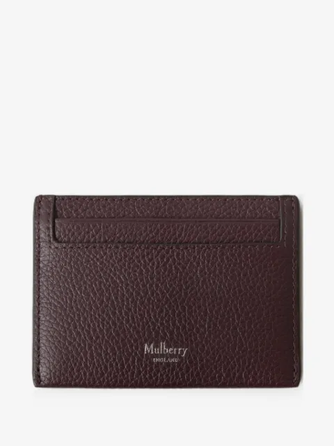 Mulberry porte-cartes en cuir grainé