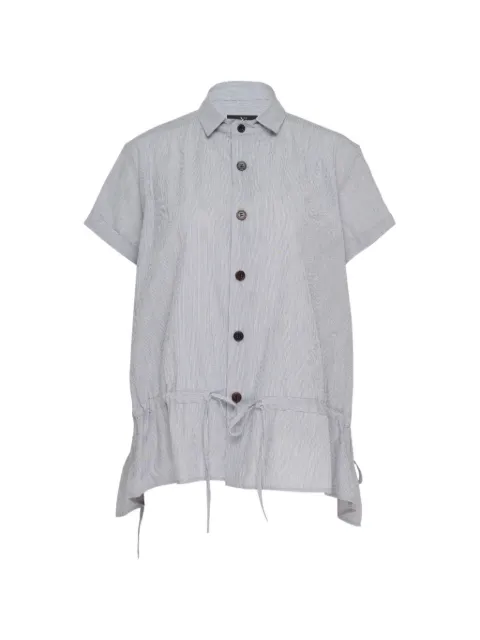 Y's gather-detail drawstring blouse
