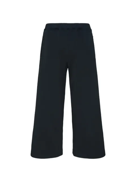 Black Comme Des Garçons jersey wide-leg trousers