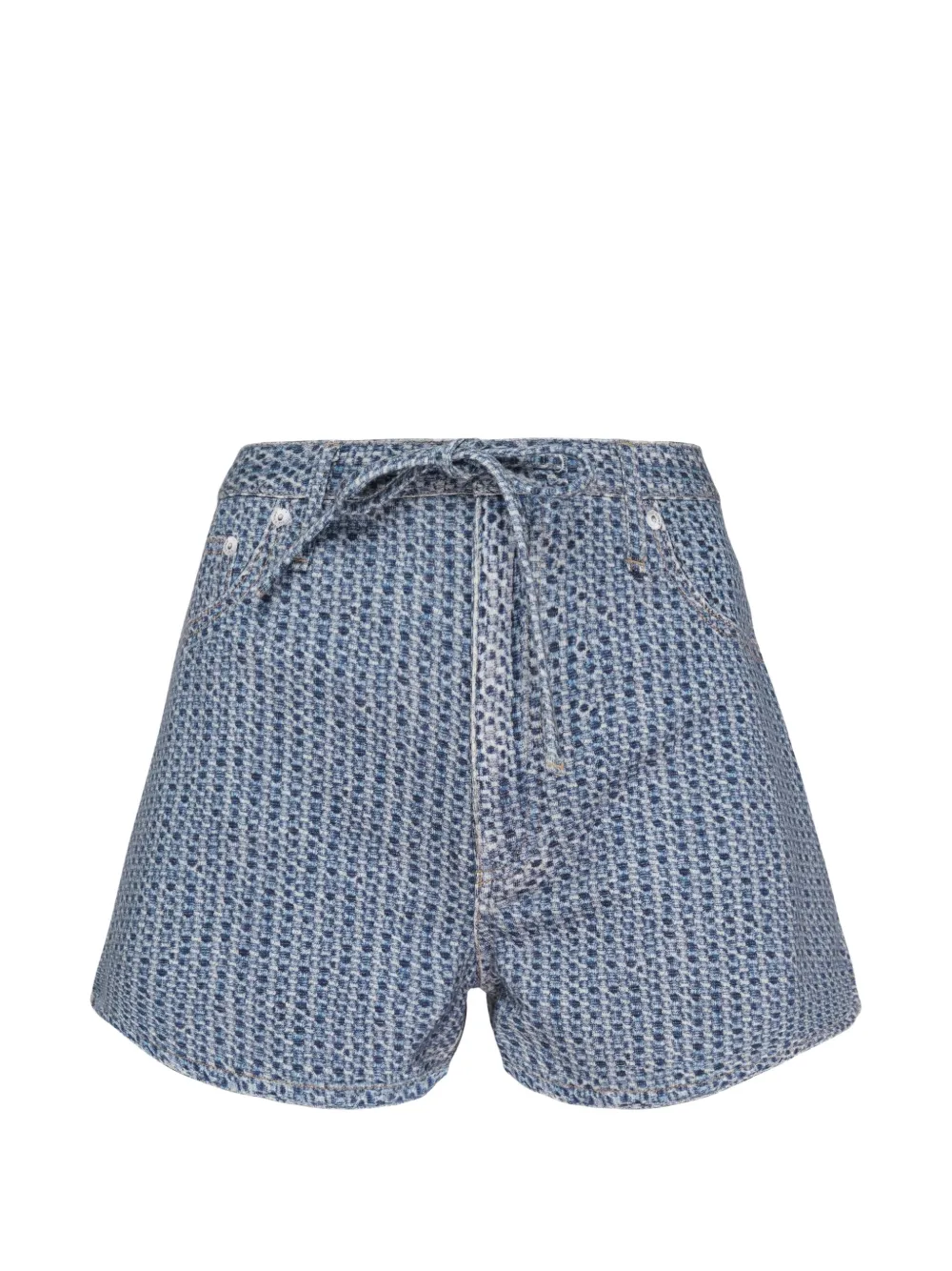 rag & bone geometric-pattern shorts - Blue