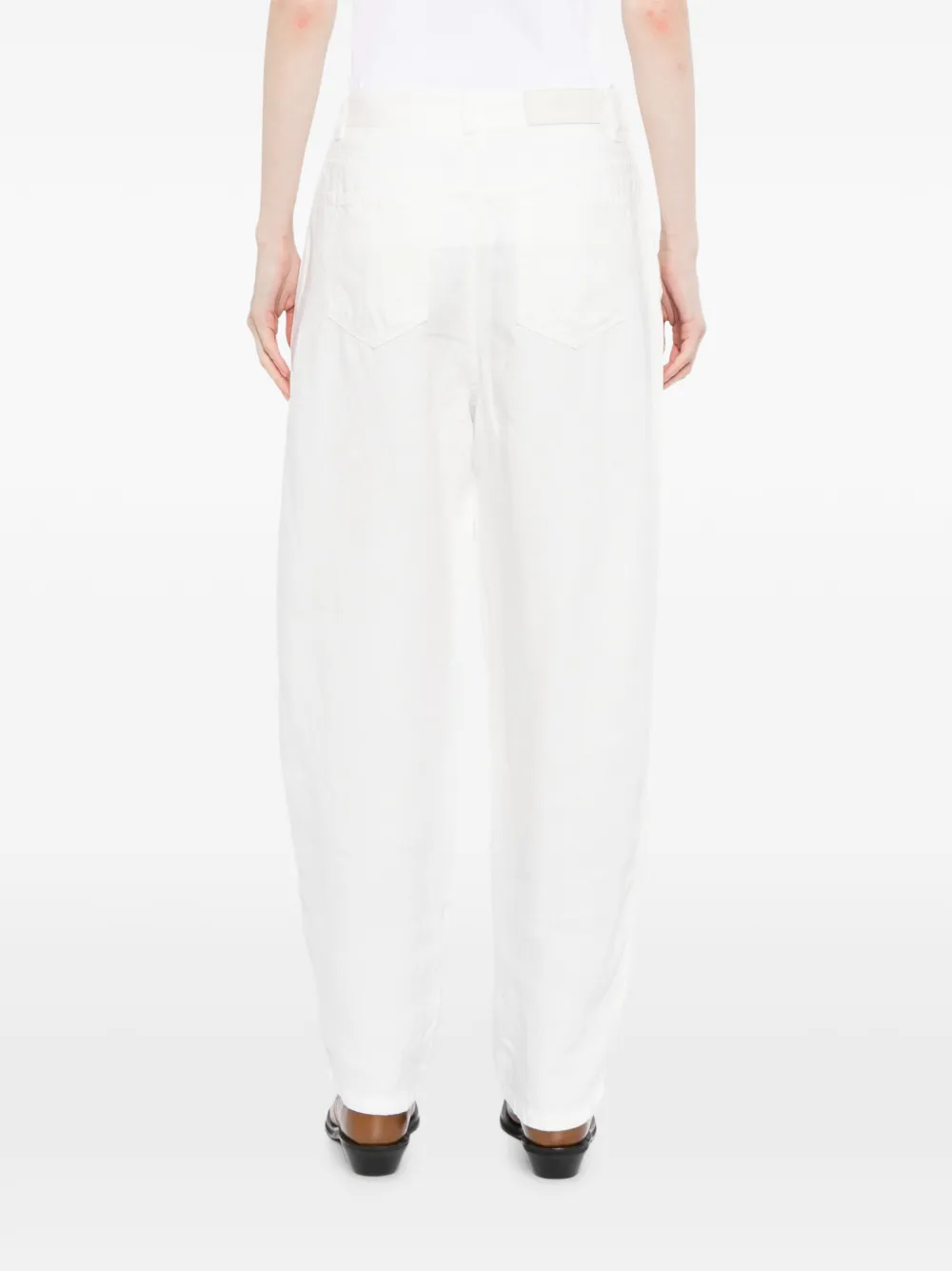 LESS Broek met curvy-fit Wit