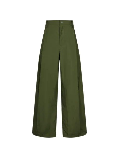 CROQUIS curved-leg poplin trousers