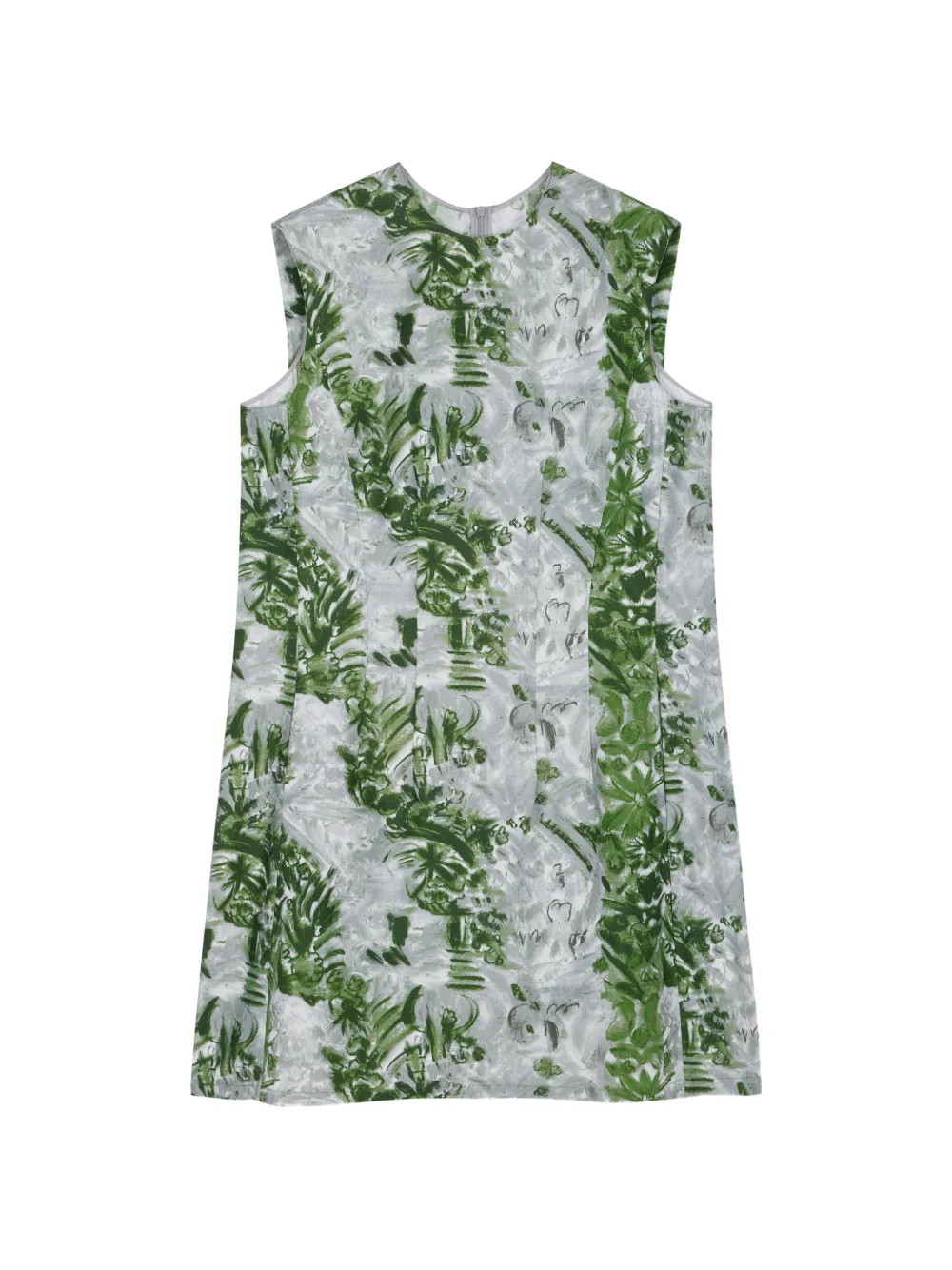 JNBY Jurk met handgeschilderde bloemenprint Grijs