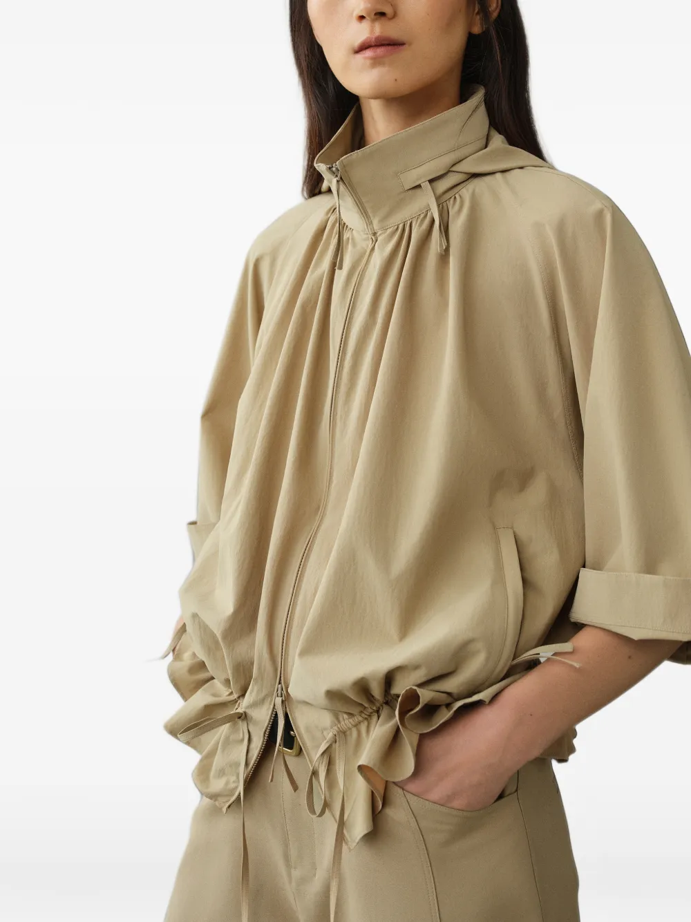LESS Jack met capuchon Beige