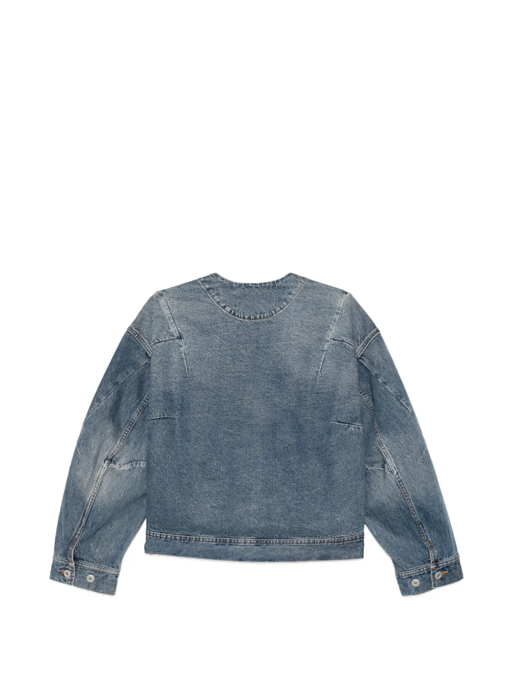 JNBY Vintage denim jack met vlakken Blauw