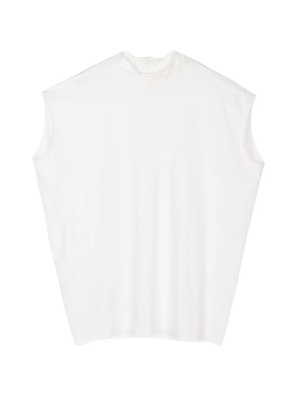 LESS sculptural crew-neck vest - Bianco