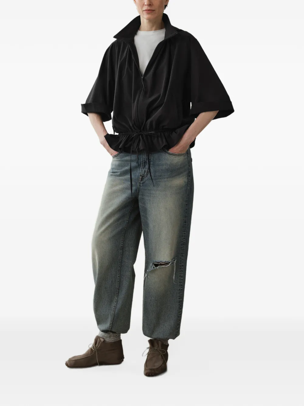 LESS Jack met capuchon Zwart