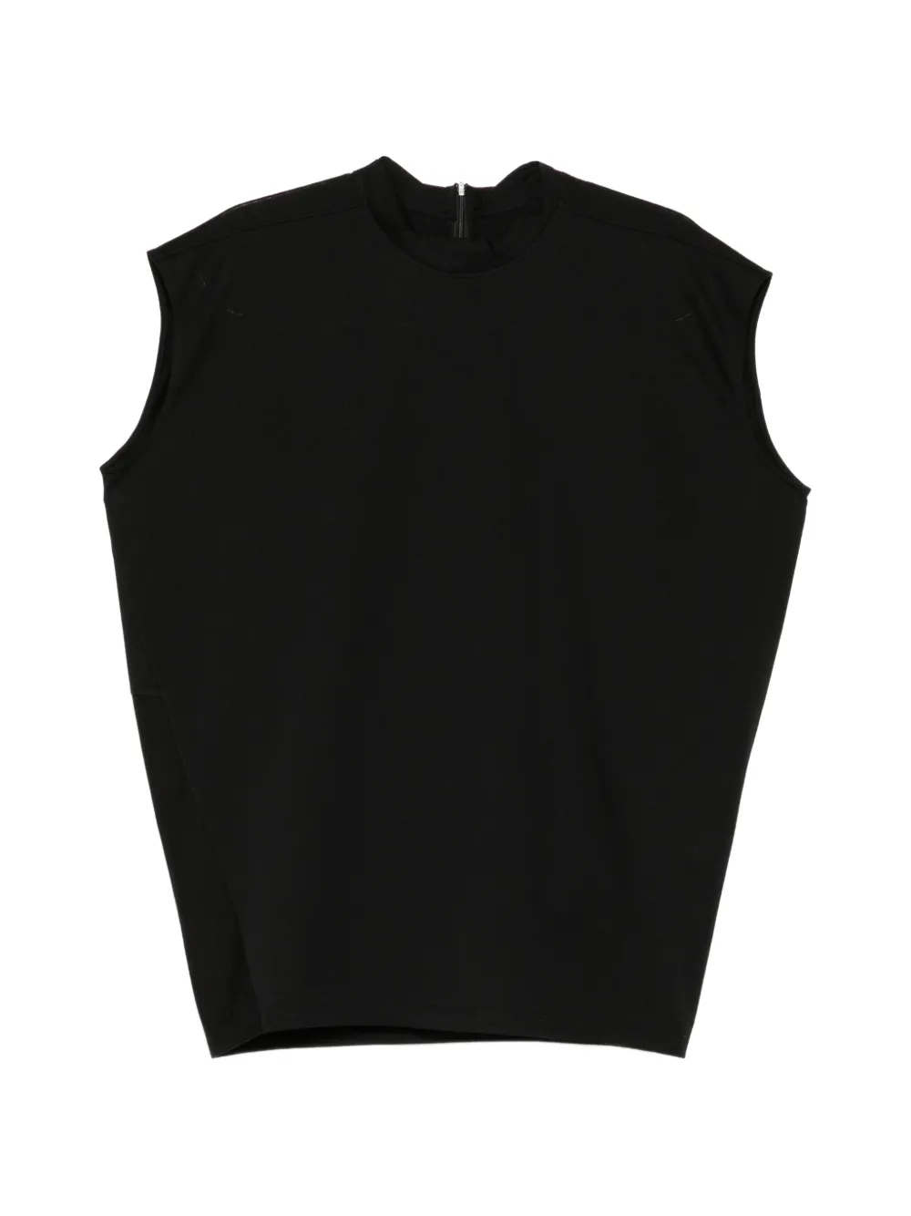 LESS sculptural crew-neck vest - Nero