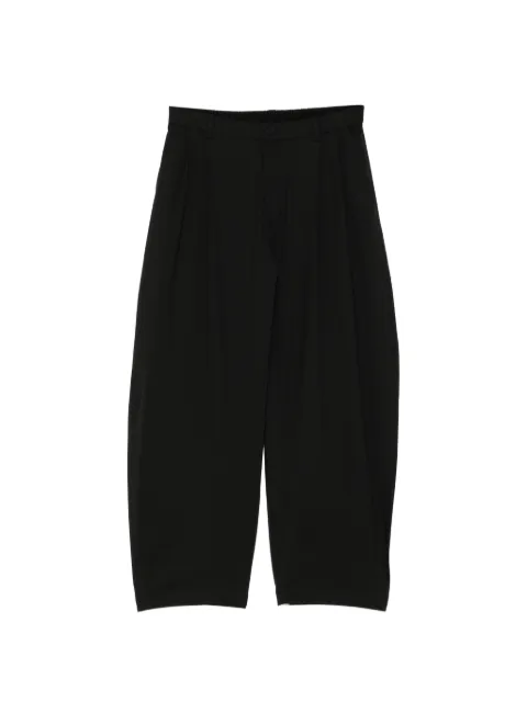 CROQUIS double-pleat curved-leg trousers