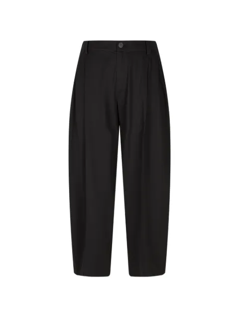 CROQUIS double-pleat curved-leg trousers