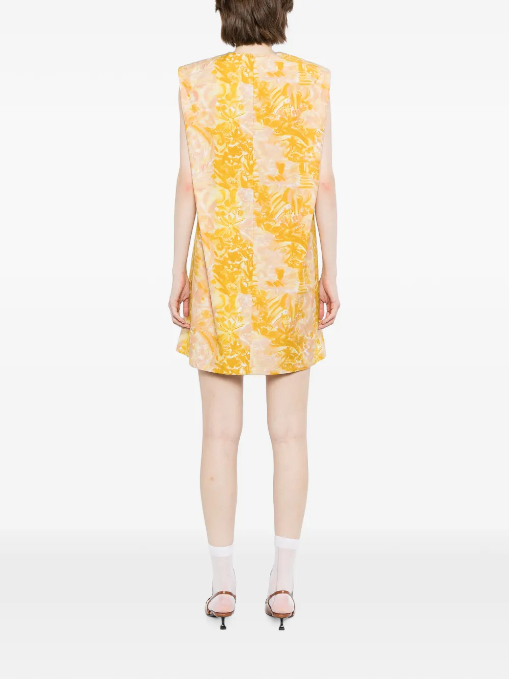 JNBY Mini-jurk met bloemenprint Geel