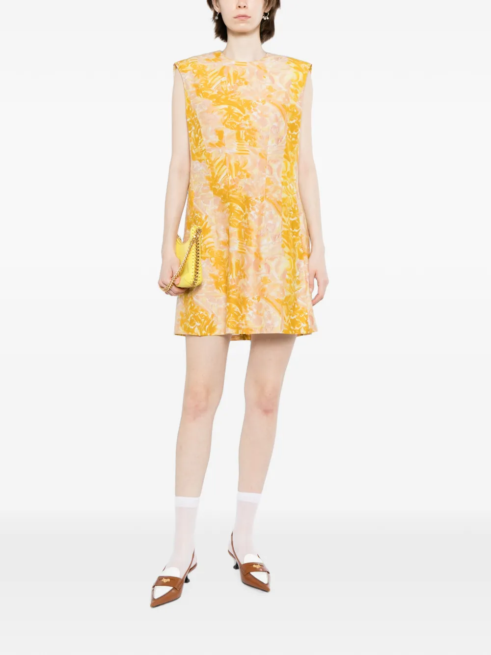 JNBY Mini-jurk met bloemenprint Geel