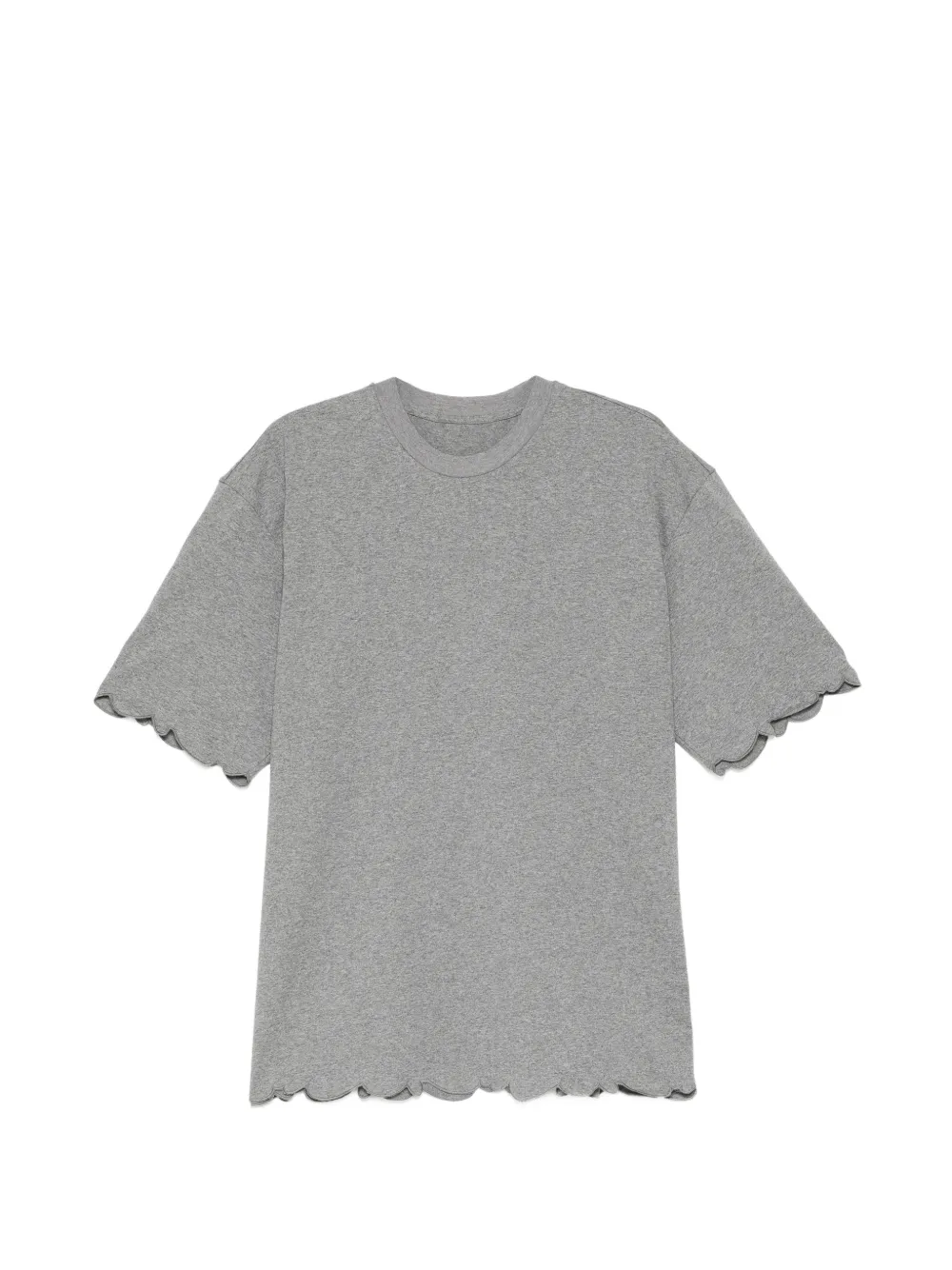 JNBY scalloped-trim mid-sleeve tee