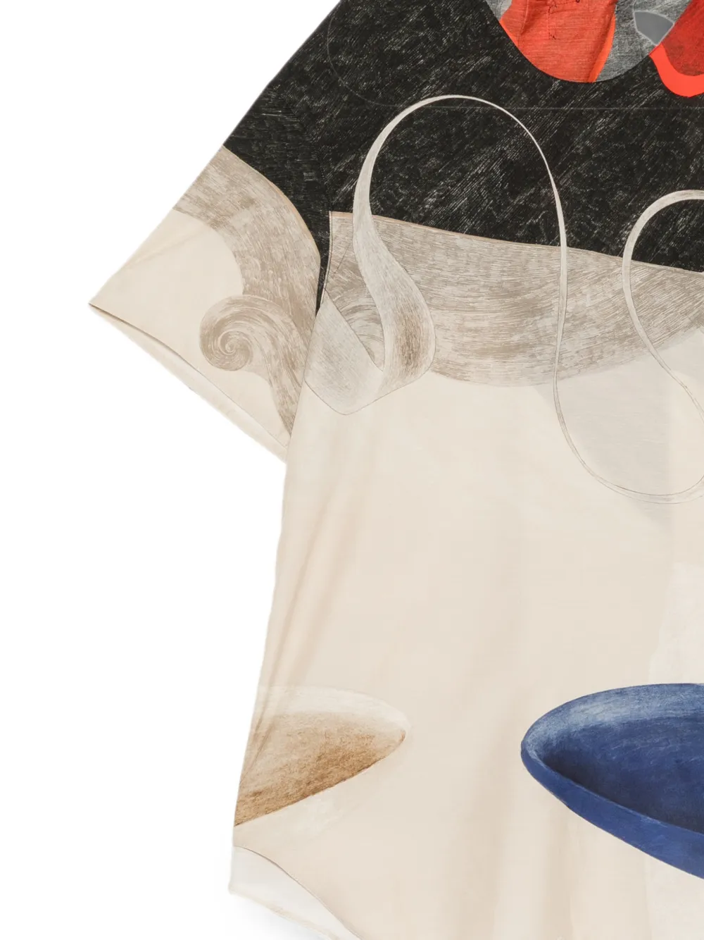 JNBY Overhemd met korte mouwen en print Beige
