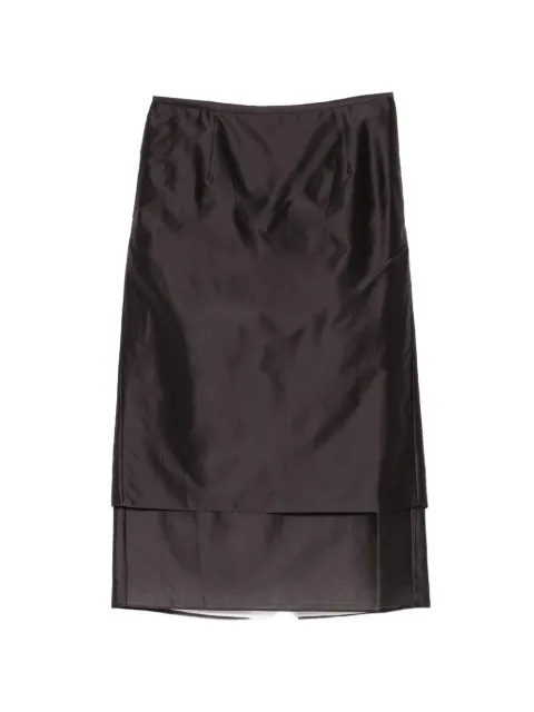 LESS layered organza midi skirt