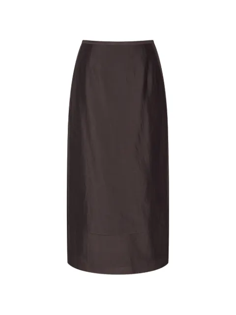 LESS falda midi de organza a capas