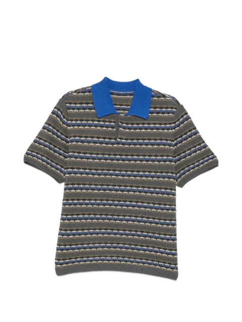 CROQUIS playera tipo polo con motivo de rayas