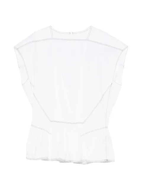 LESS blusa con dobladillo peplum