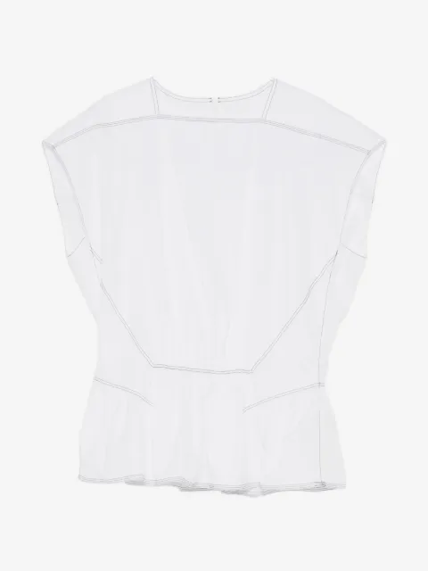 LESS peplum-hem blouse