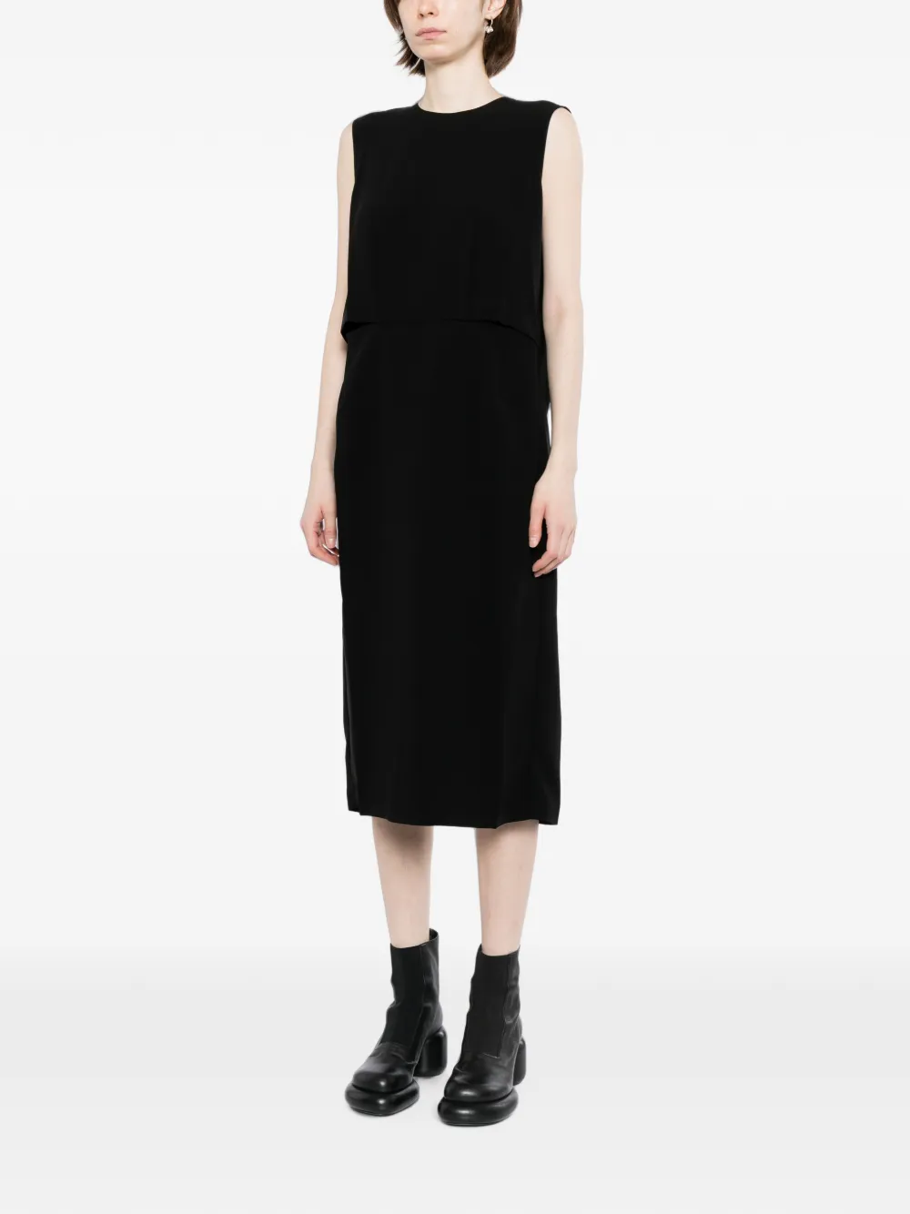 JNBY Midi-jurk met uitgesneden details bij de taille Zwart