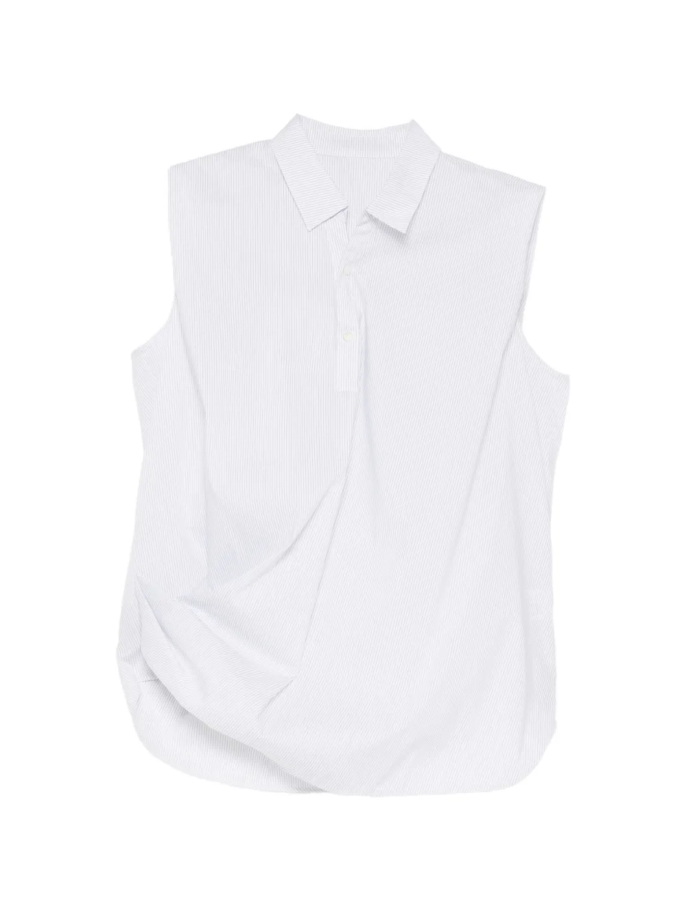 JNBY striped draped blouse