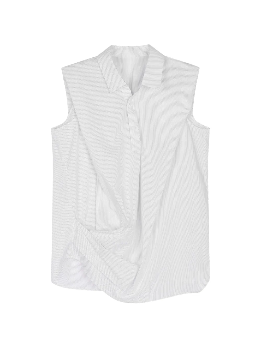JNBY striped draped blouse - Bianco