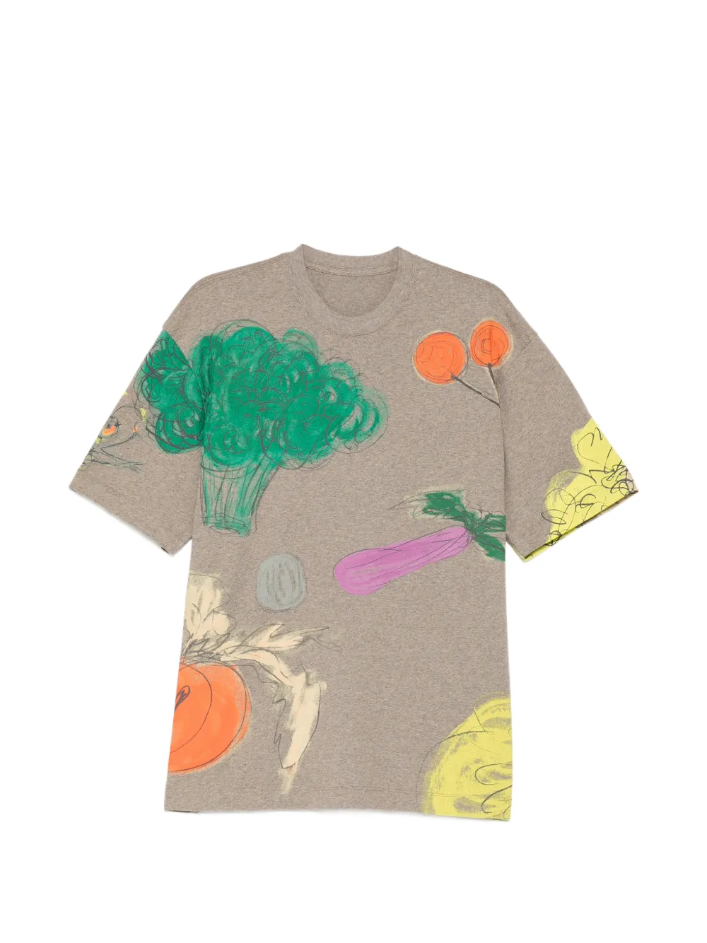 JNBY graphic print tee Grijs