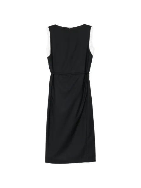 LESS belted sleeveless dress