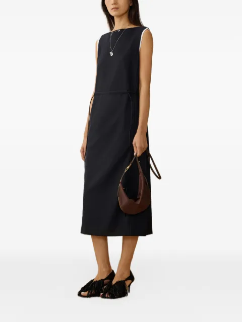 LESS belted sleeveless dress