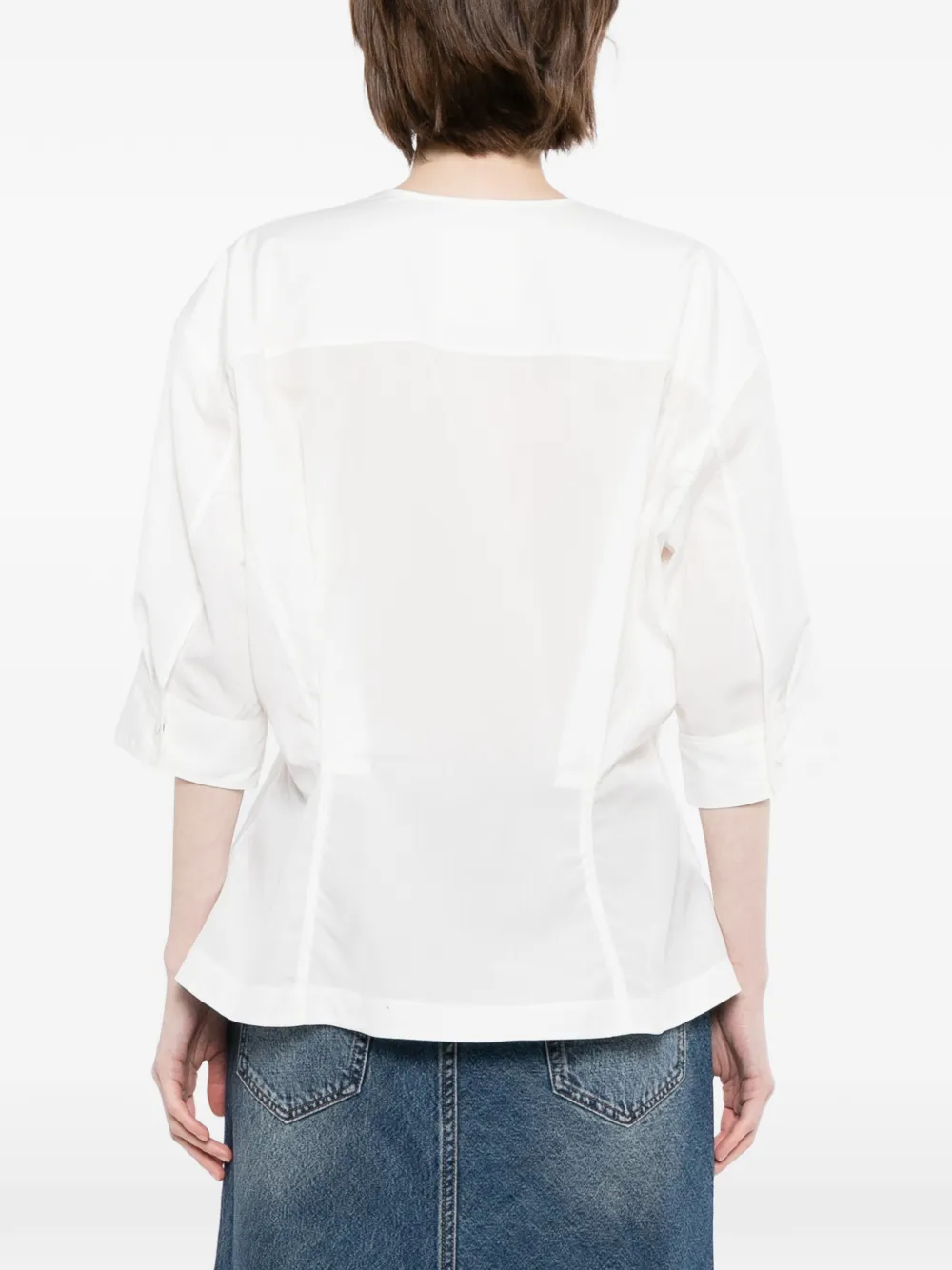 JNBY Jack met gedrapeerde taille Wit
