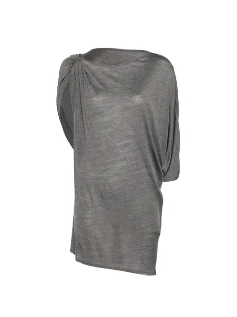 LESS asymmetric draped T-shirt