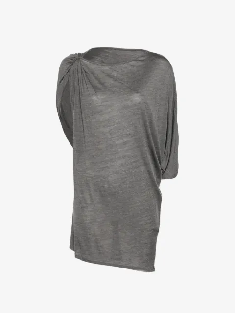 LESS asymmetric draped T-shirt